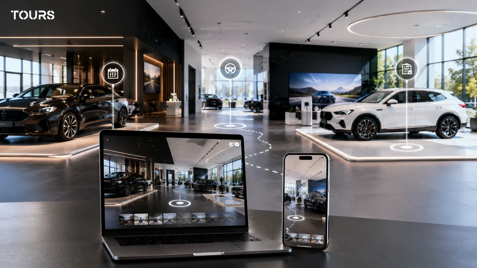 Car showroom virtual tour: a 360 presentation that brings clearer inquiries