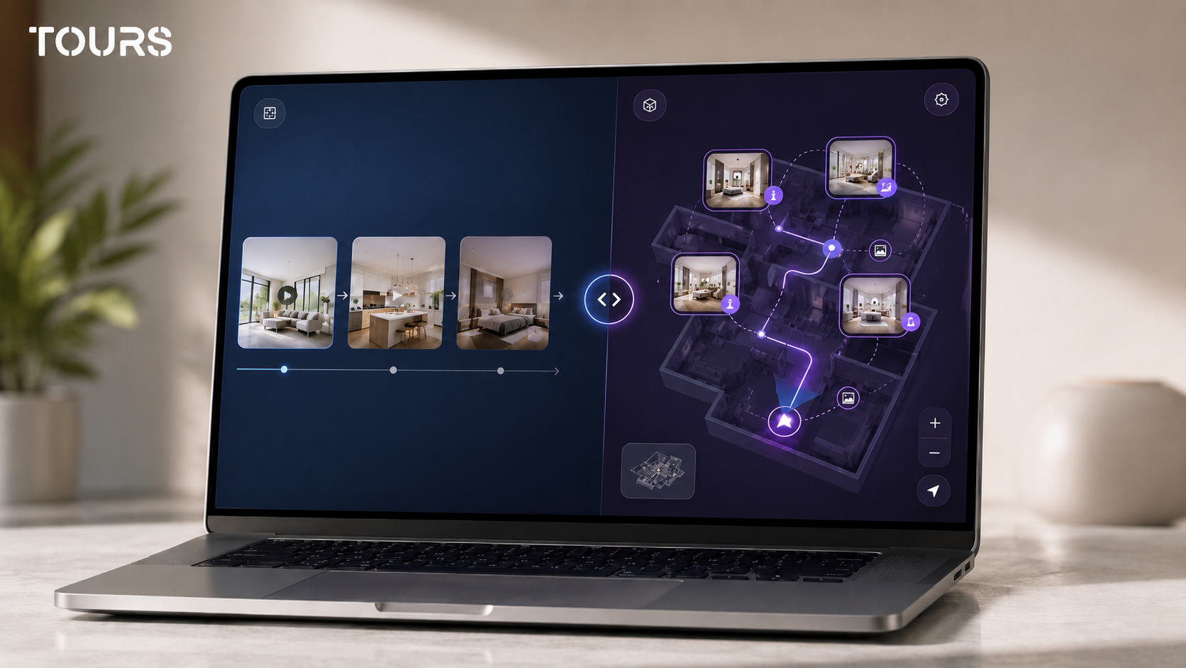 Comparaison visuelle entre vidéo de présentation et visite virtuelle 360° interactive