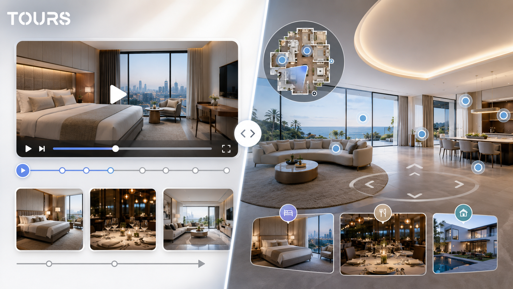 Virtual tour or video: which format should you use to present a space?